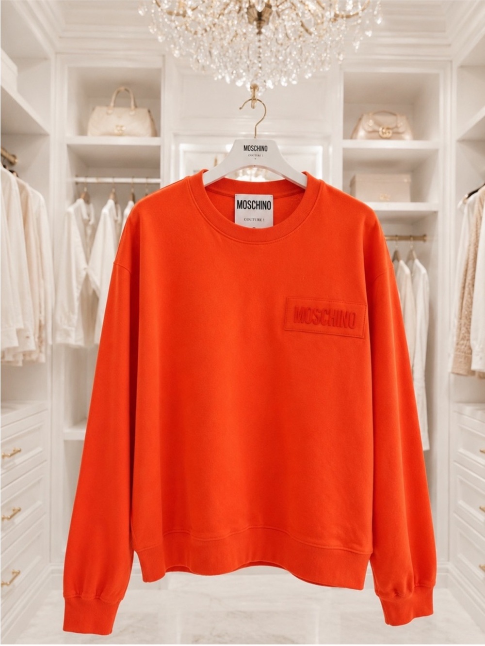 MOSCHINO Couture Orange Sweatshirt, L, NWT $151MSRP
$264 $451